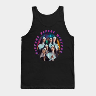 Sisters before misters, cool galentines girls,galantines, creative cool Tank Top